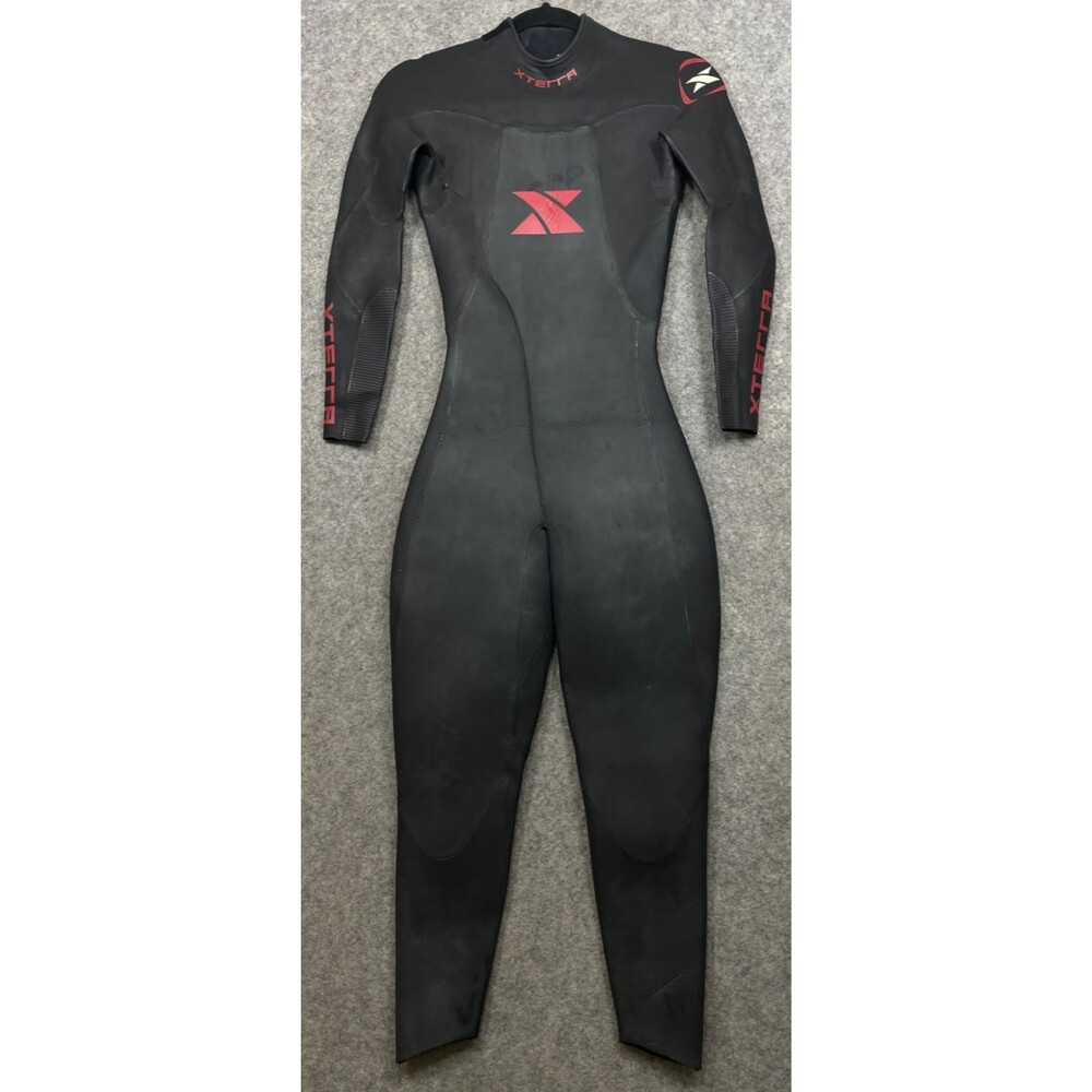 XTERRA Vector Pro X2 Triathlon Wetsuit Womens M Black Red Read
